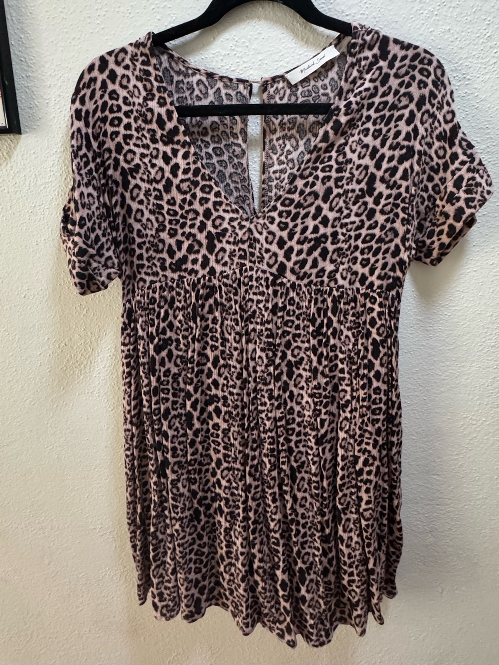 Leopard Print V-Neck Women's romper